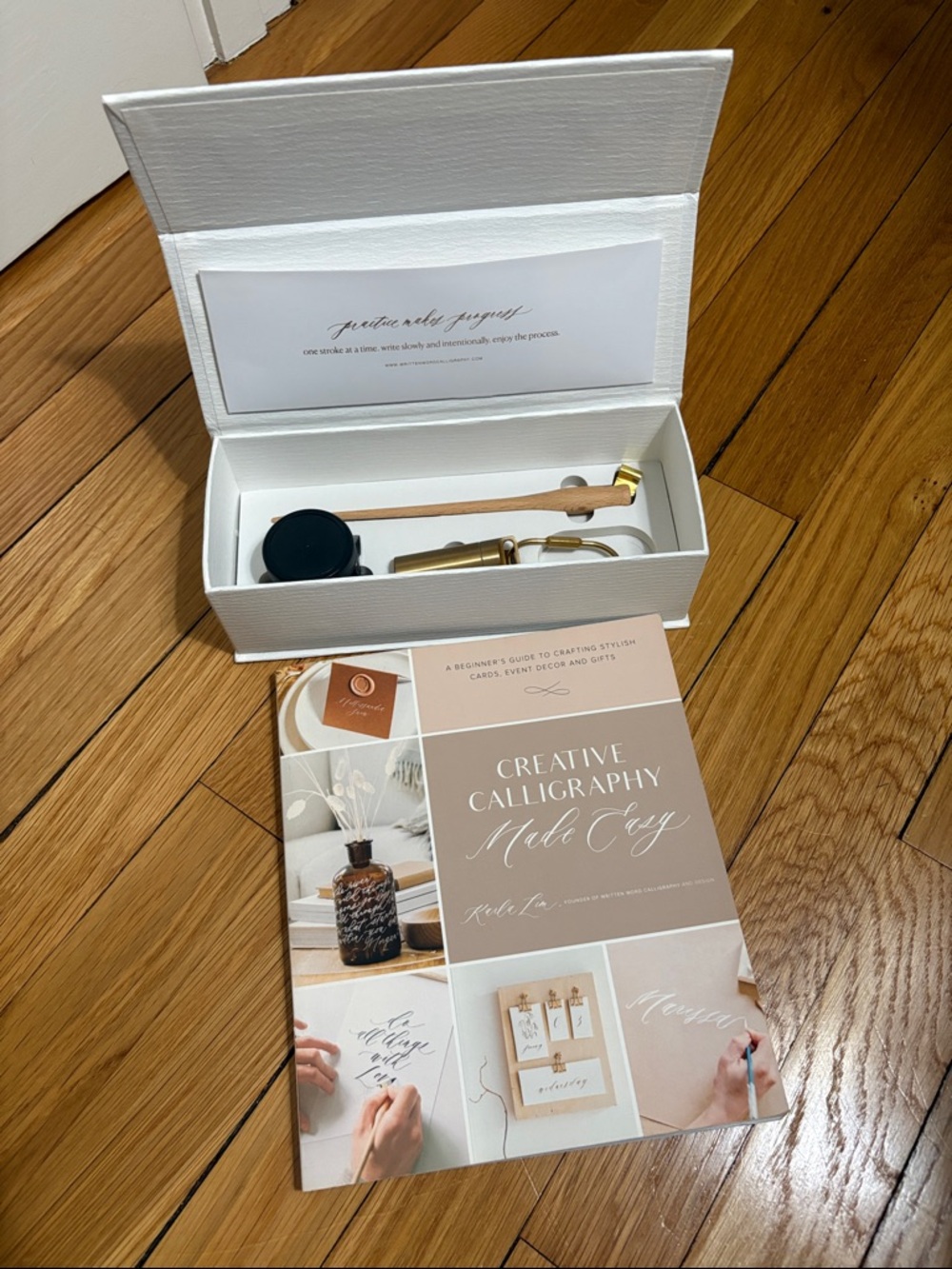 Written Word Calligraphy Starter Set and Creative Calligraphy book by Karla Lim
